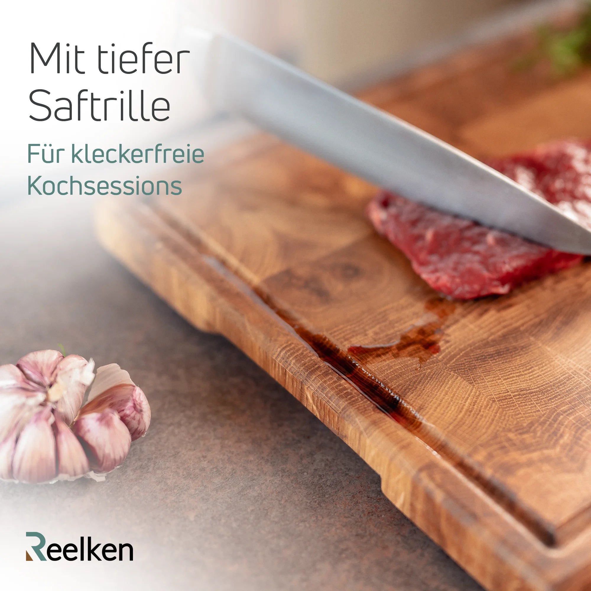 Schneidebrett premium 30x20x4 cm - aus Eichenholz