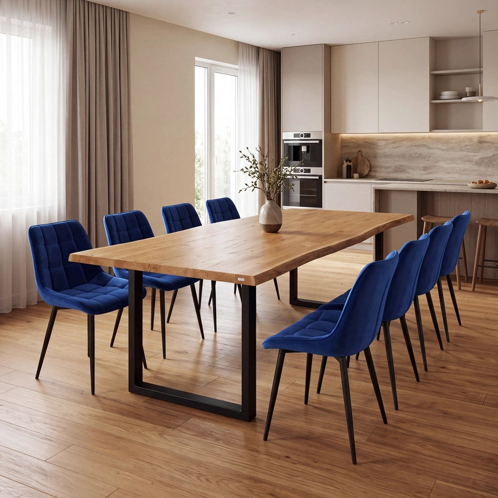 Eichentisch im rustikalen Stil – für 8 Personen – 200 x 100 x 4 cm