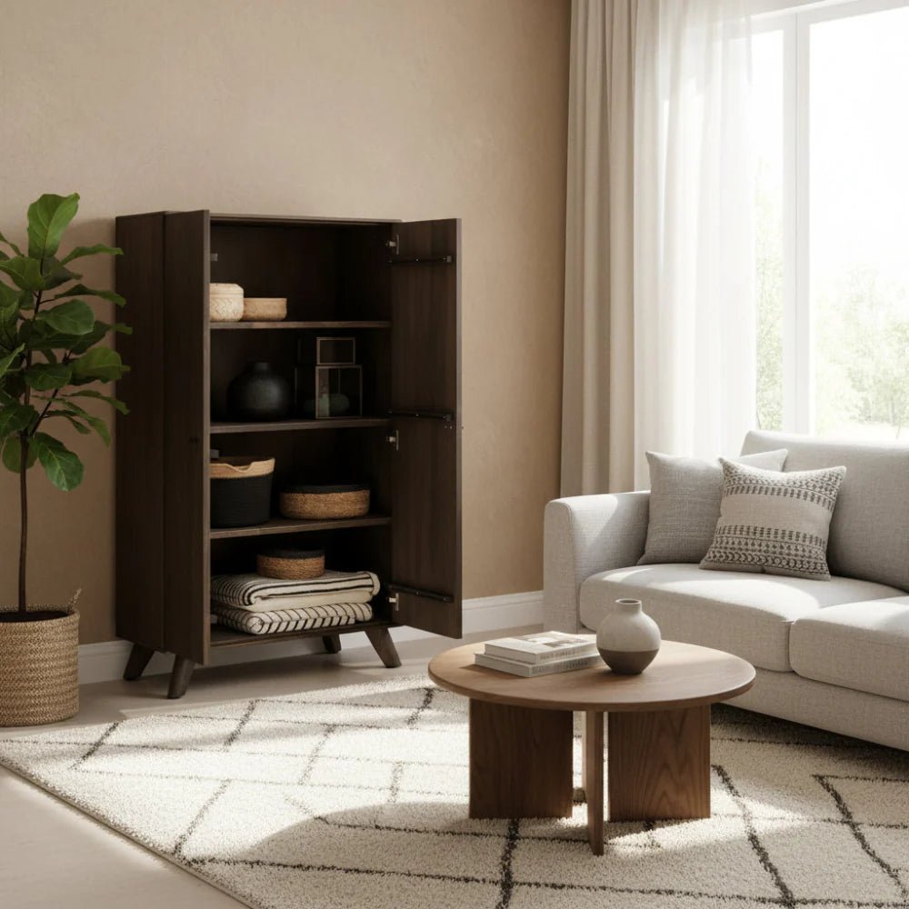 Riff-Sideboard aus Massivholz