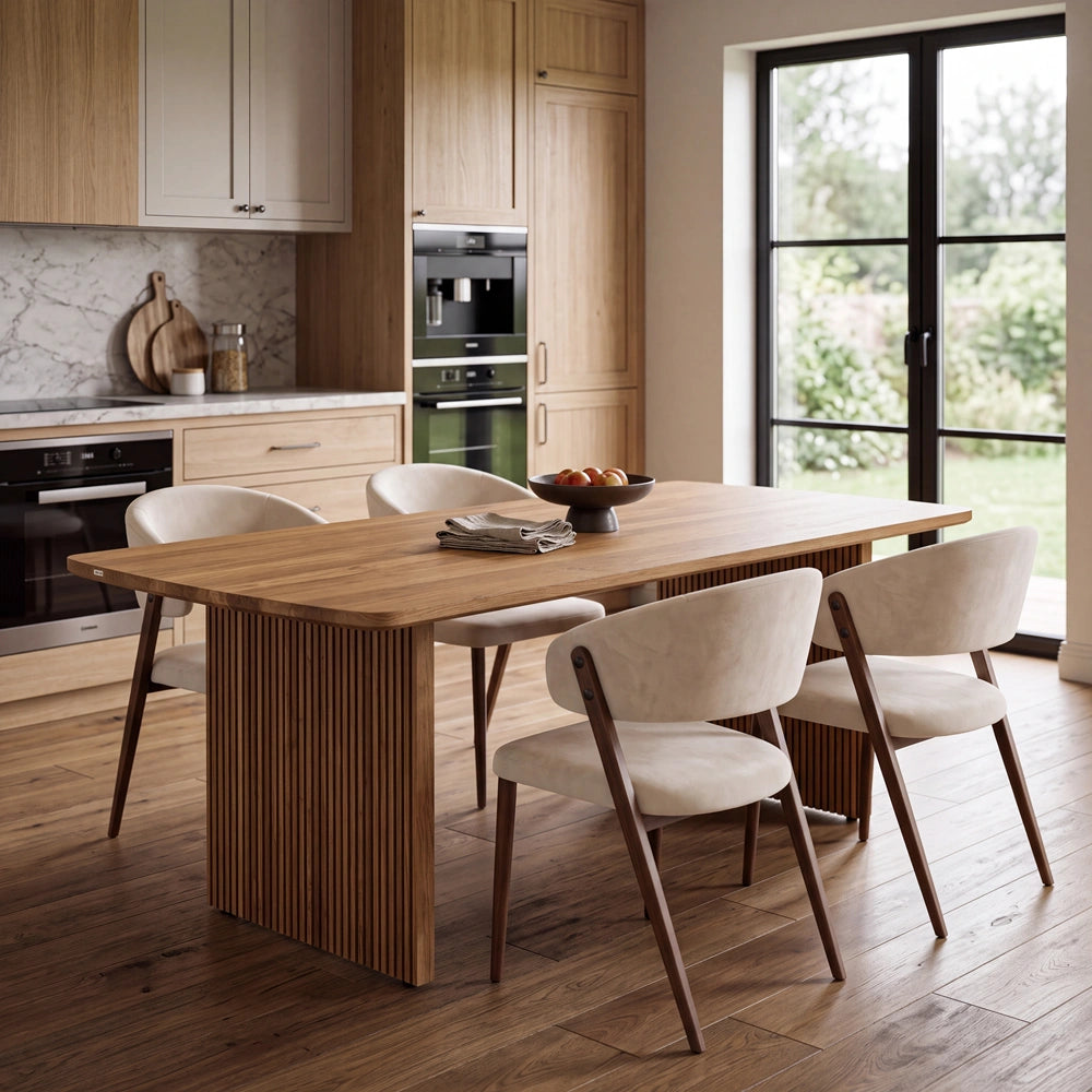 Odense Tisch aus massivem Eichenholz – 200x100x4 cm