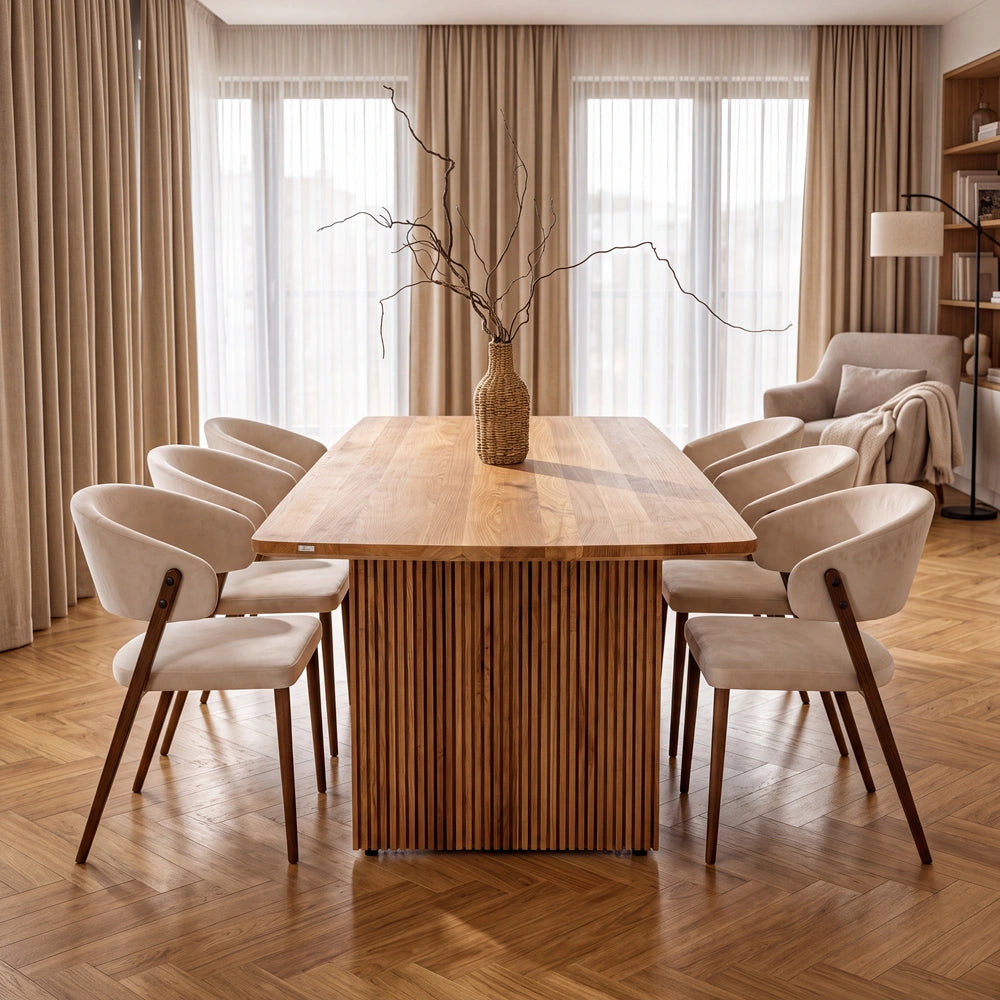 Odense Tisch aus massivem Eichenholz – 200x100x4 cm
