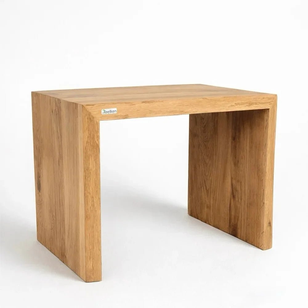 Bancuta din lemn masiv de stejar 100x45x40 cm – margini rustice, finisaj cu ulei natural - Reelken