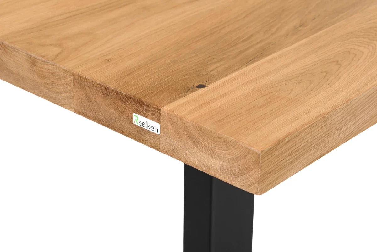 Blat de masa din stejar model clasic - 4 persoane -140x80x4cm - Reelken