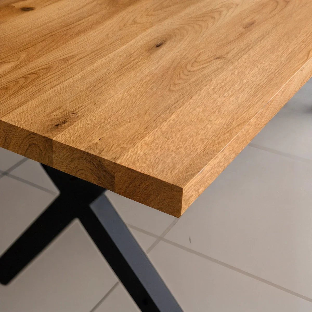 Blat de masa din stejar model clasic - 4 persoane -160x80x4cm - Reelken