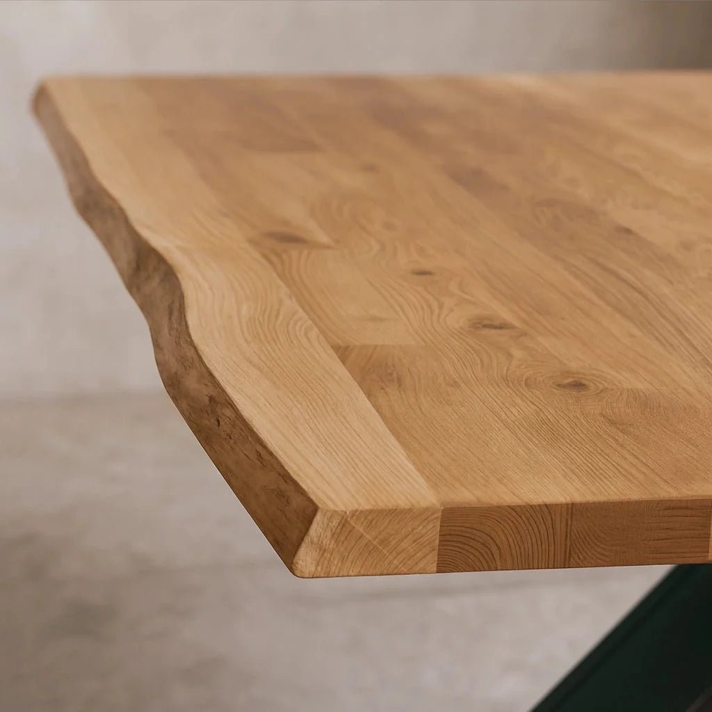 Blat de masa din stejar model rustic - 12 persoane-260x100x4cm - Reelken