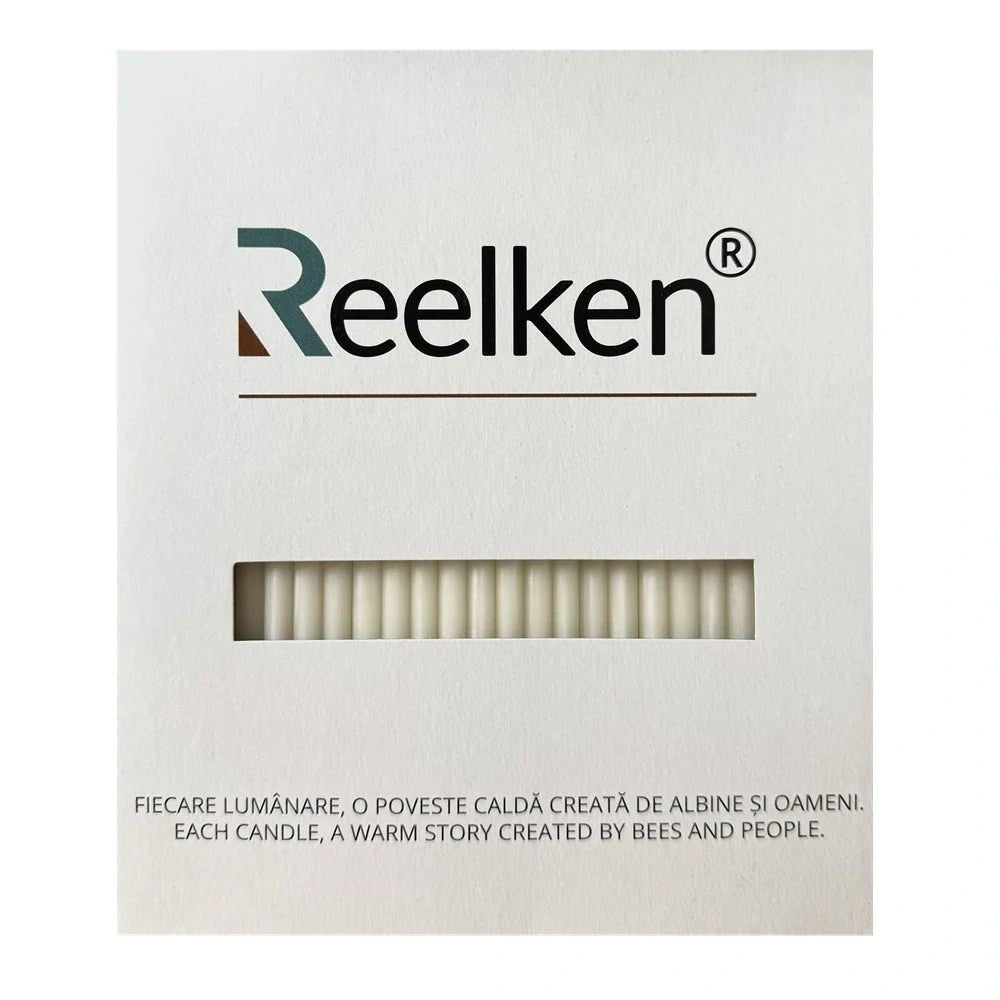 Lumanari decorative din ceara naturala alba Nr. 100 – set 50 bucati - Reelken