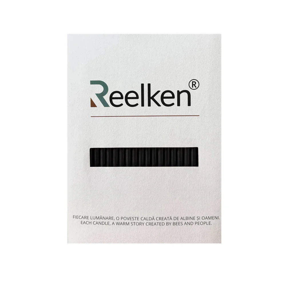 Lumanari decorative din ceara naturala culoare negru Nr. 140 – set 50 bucati - Reelken