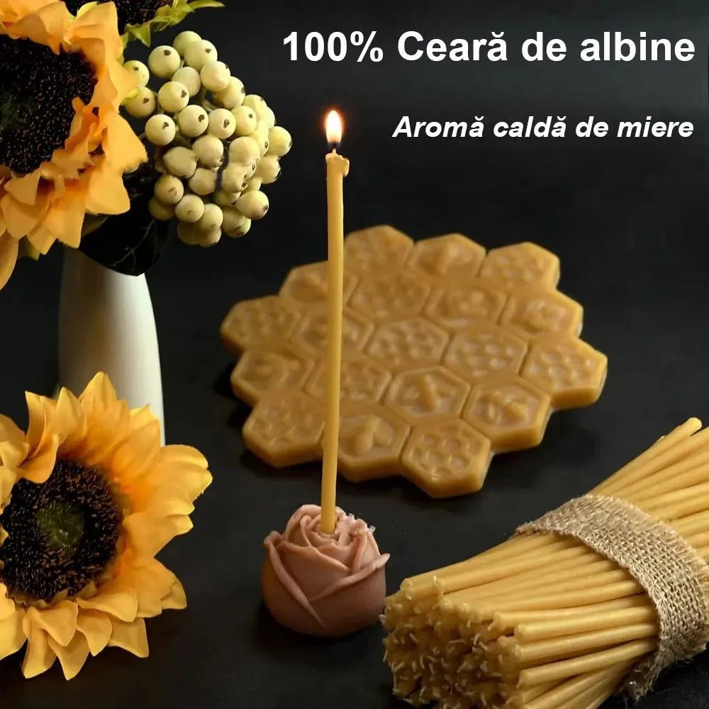 Lumanari din Ceara Naturala - 190x6mm - Reelken