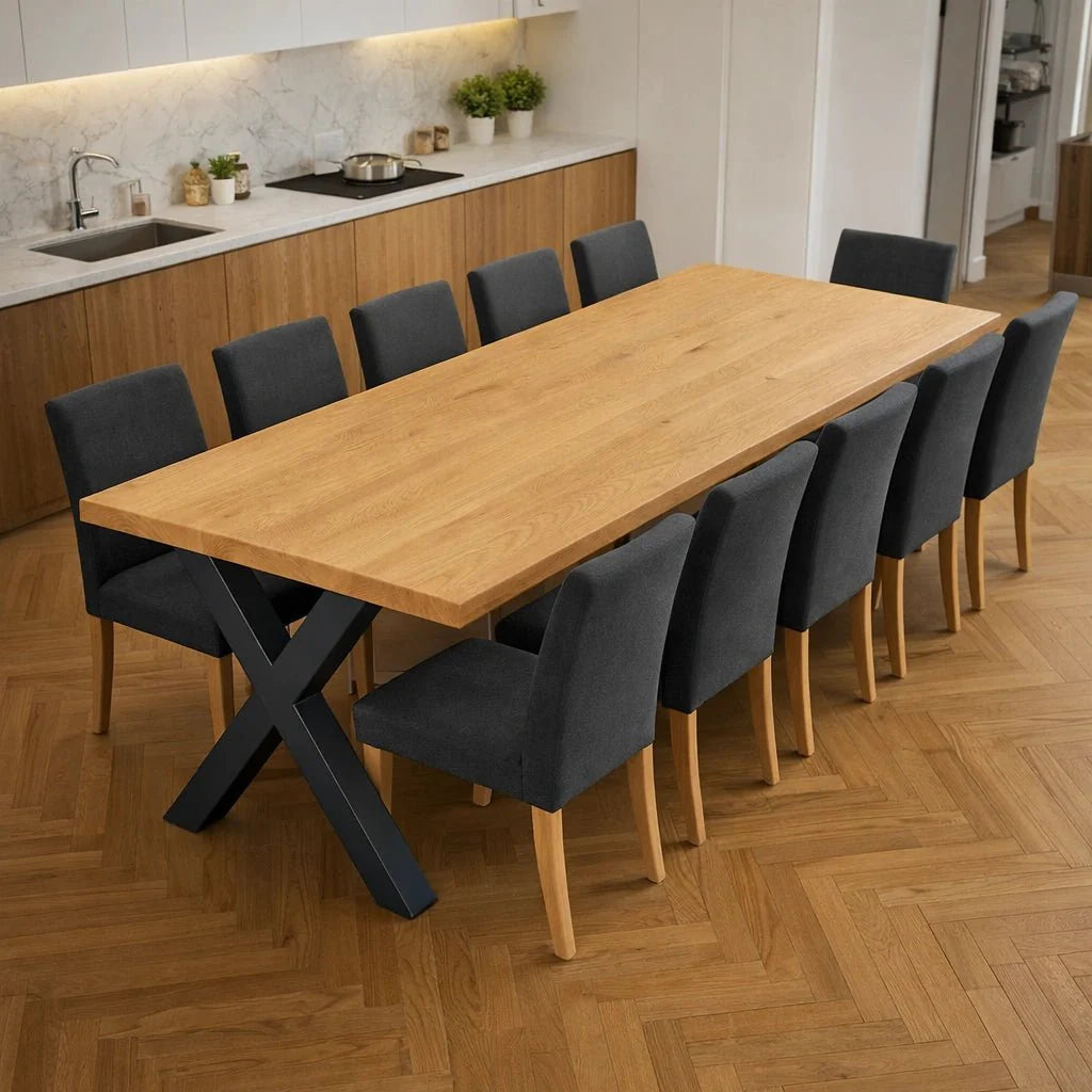 Masa din stejar model clasic - 10 persoane -220x100x4cm - Reelken