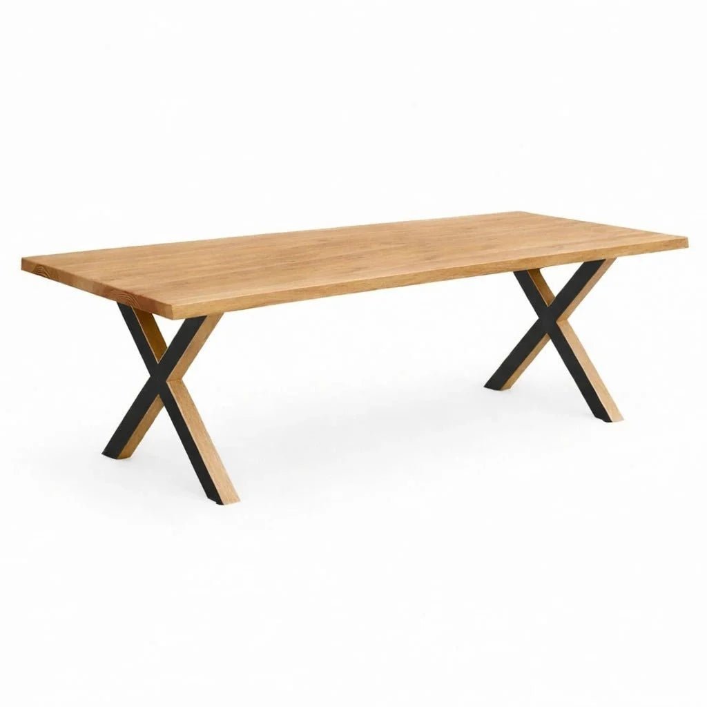 Masa din stejar model rustic - 10 persoane -220x100x4cm - Reelken