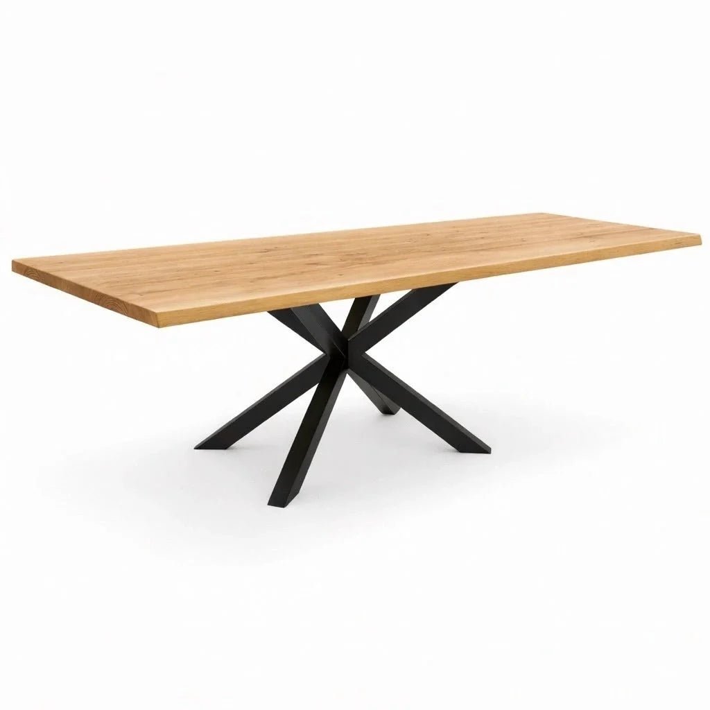 Masa din stejar model rustic - 12 persoane -260x100x4cm - Reelken
