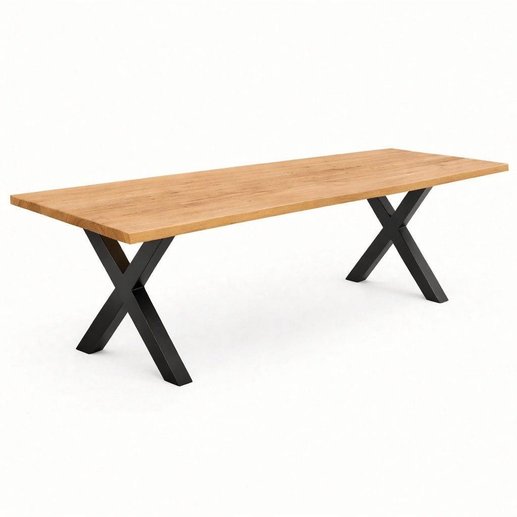 Masa din stejar model rustic - 14 persoane -280x100x4cm - Reelken