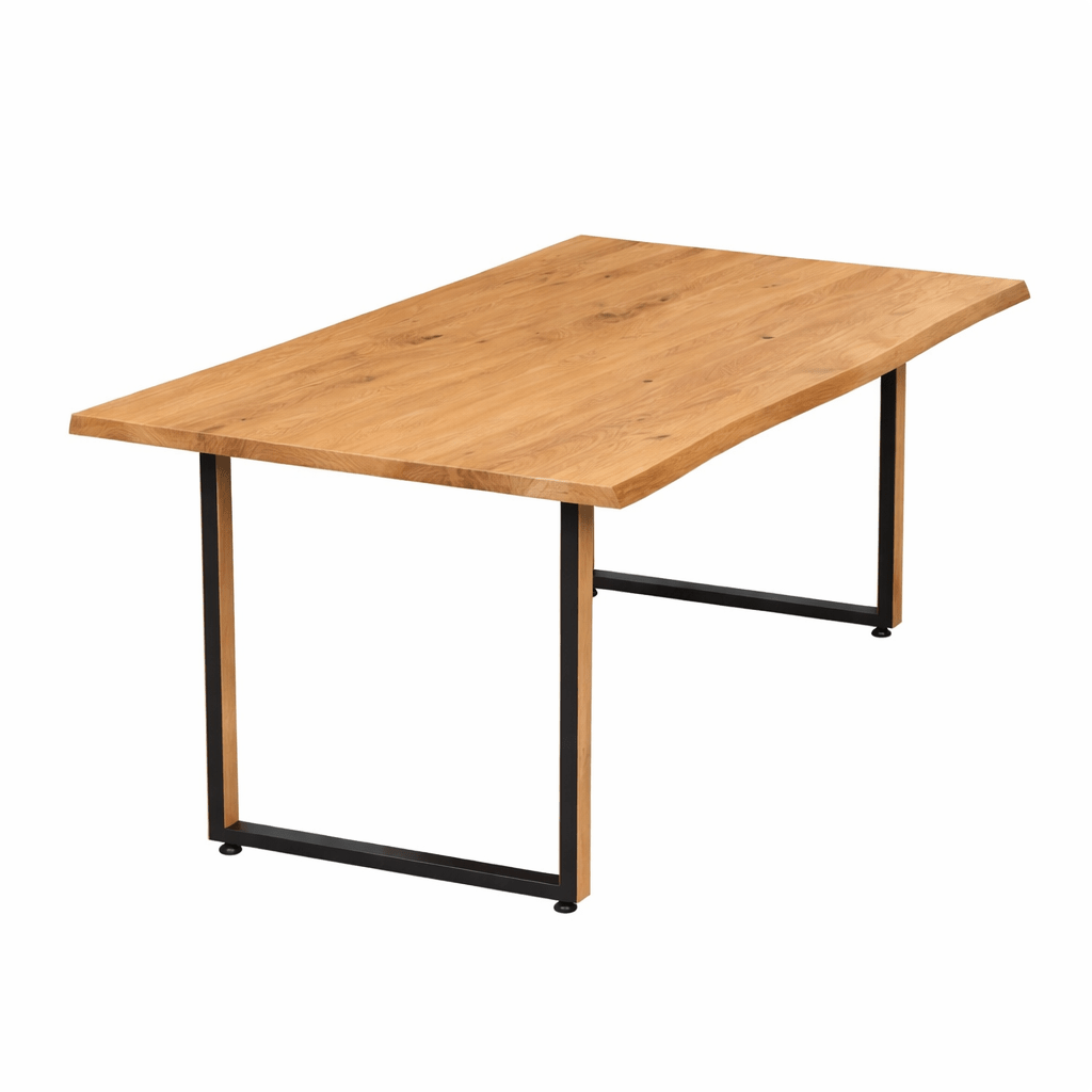 Masa din stejar model rustic - 4 persoane -140x80x4 - Reelken