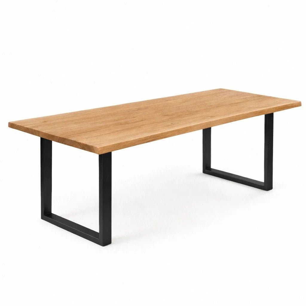 Masa din stejar model rustic - 8 persoane -200x100x4cm - Reelken