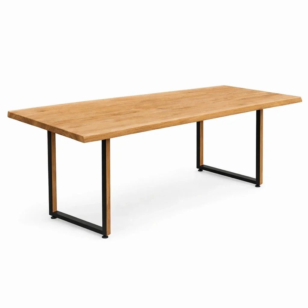 Masa din stejar model rustic - 8 persoane -200x100x4cm - Reelken