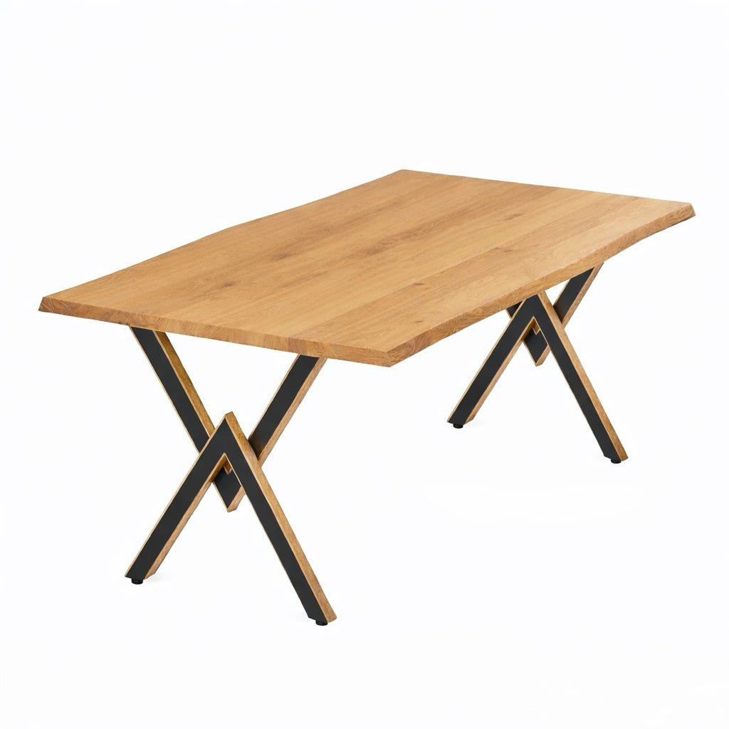 Masa din stejar model rustic - 8 persoane -200x100x4cm - Reelken