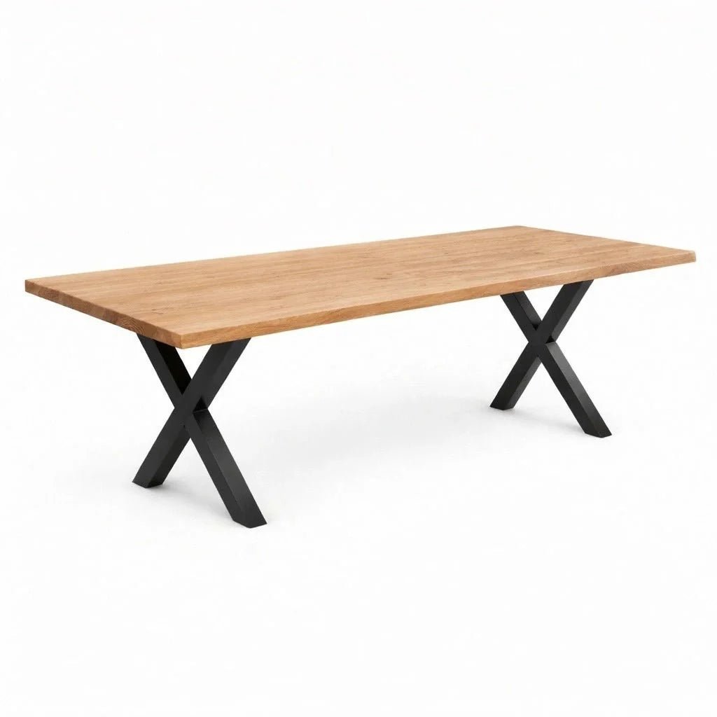 Masa din stejar model rustic - 8 persoane -200x100x4cm - Reelken