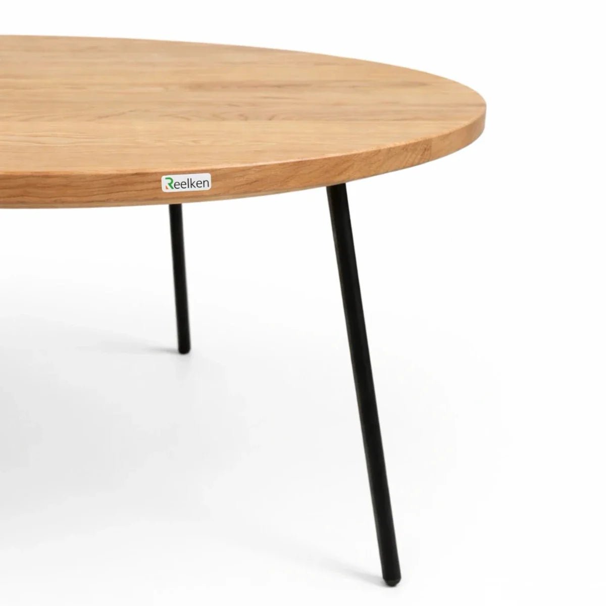 Masuta rotunda de cafea din stejar masiv diametru 90 cm – eleganta, spatioasa, gata de montaj - Reelken