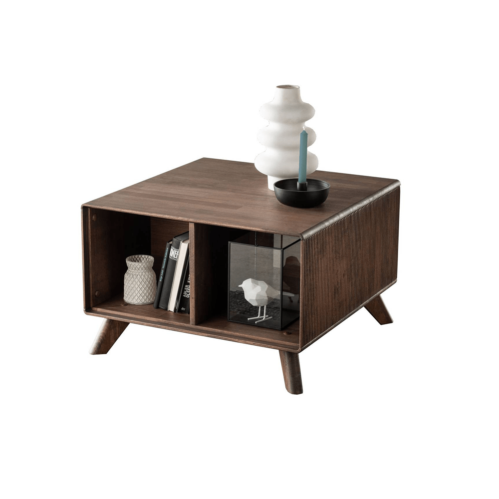 Riff-Couchtisch aus Massivholz