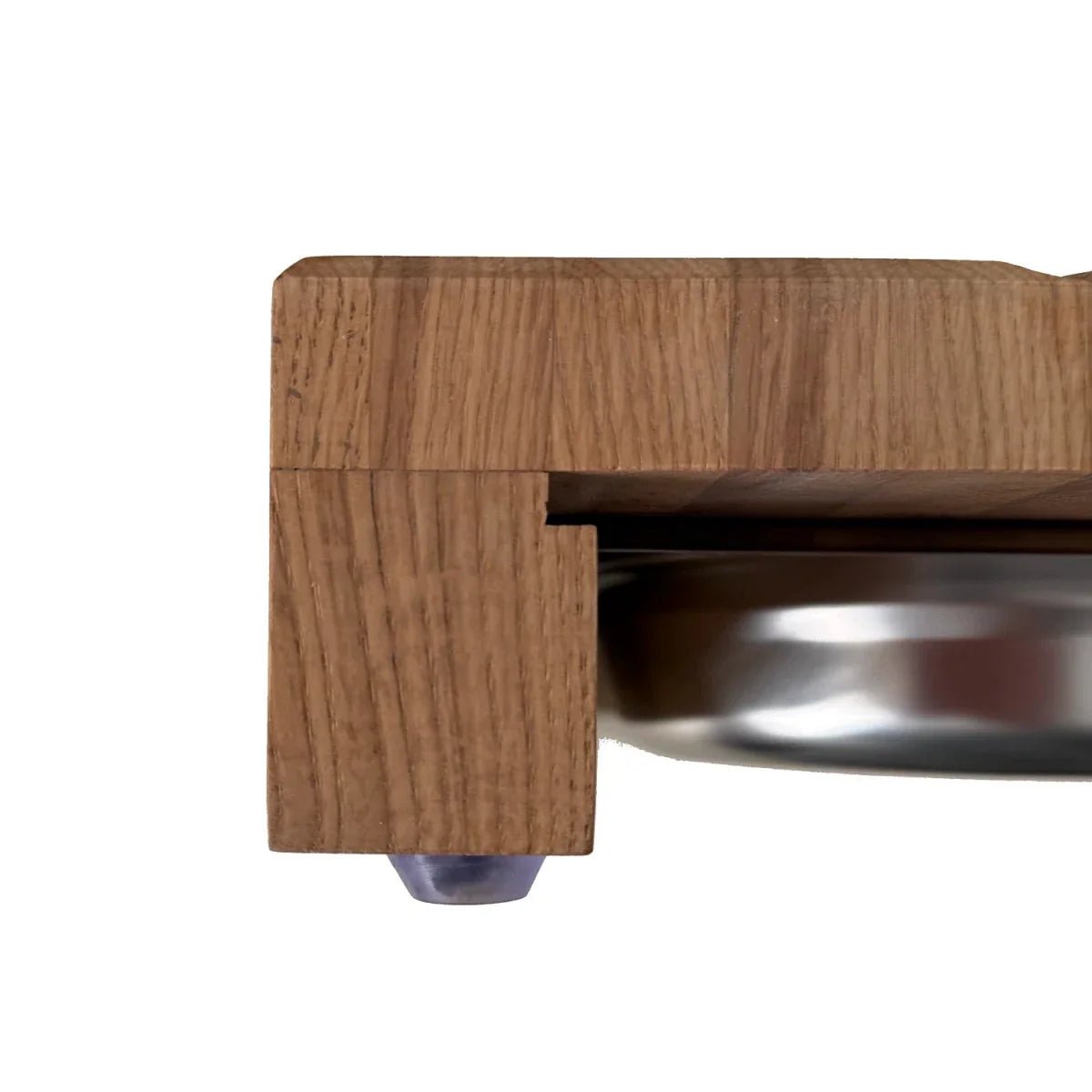 Tocator din lemn de stejar cu tava gastro din inox - Reelken