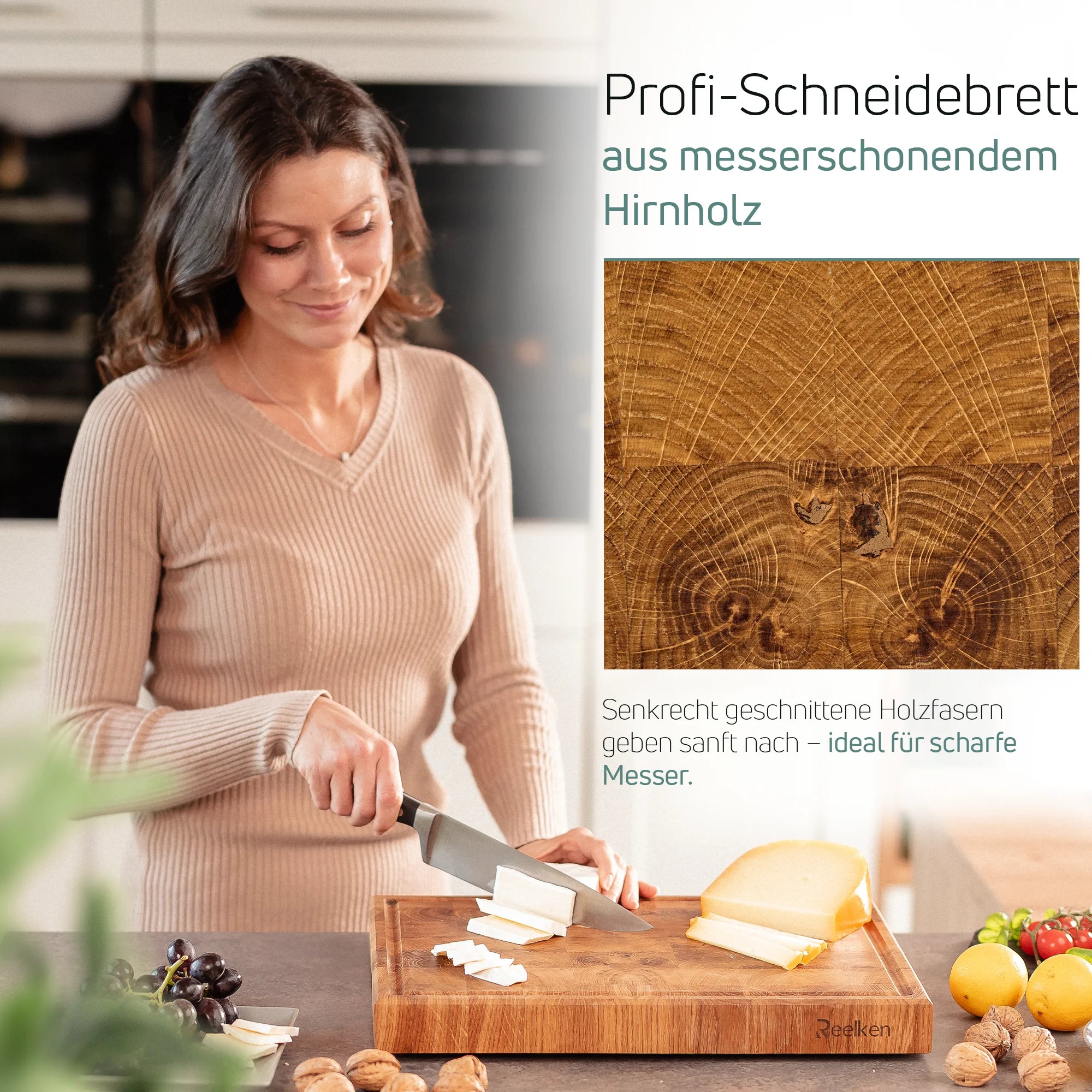 Der profesionelle Scheidebrett 30x40x4 cm – aus Eiche