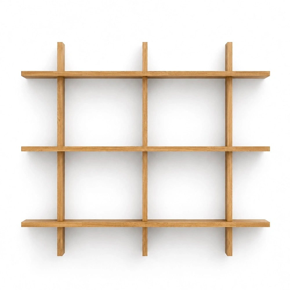 Matrix Regal aus massivem Eichenholz – 140x106x2 cm