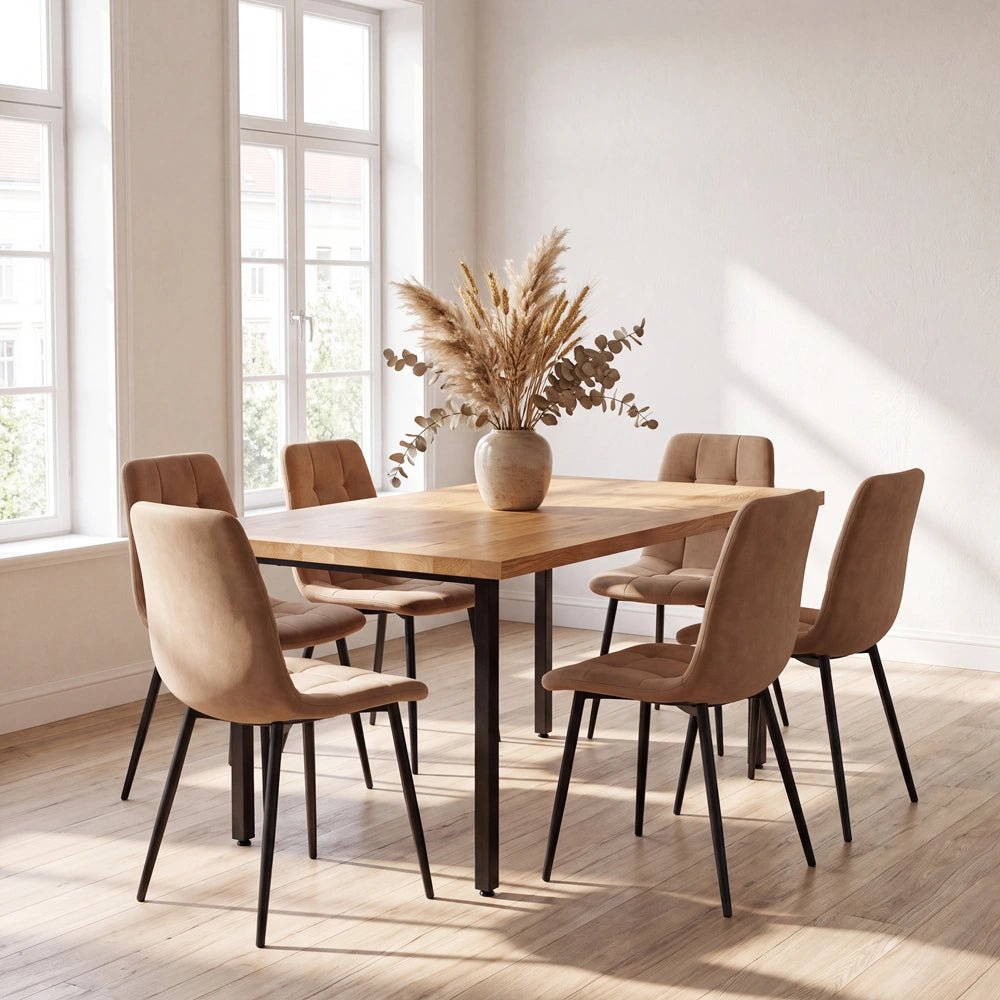Eichenholztisch im klassischen Stil – für 6 Personen – 160 x 80 x 4 cm