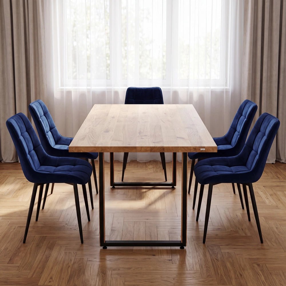 Eichenholztisch im klassischen Stil – für 4 Personen – 140 x 80 x 4 cm