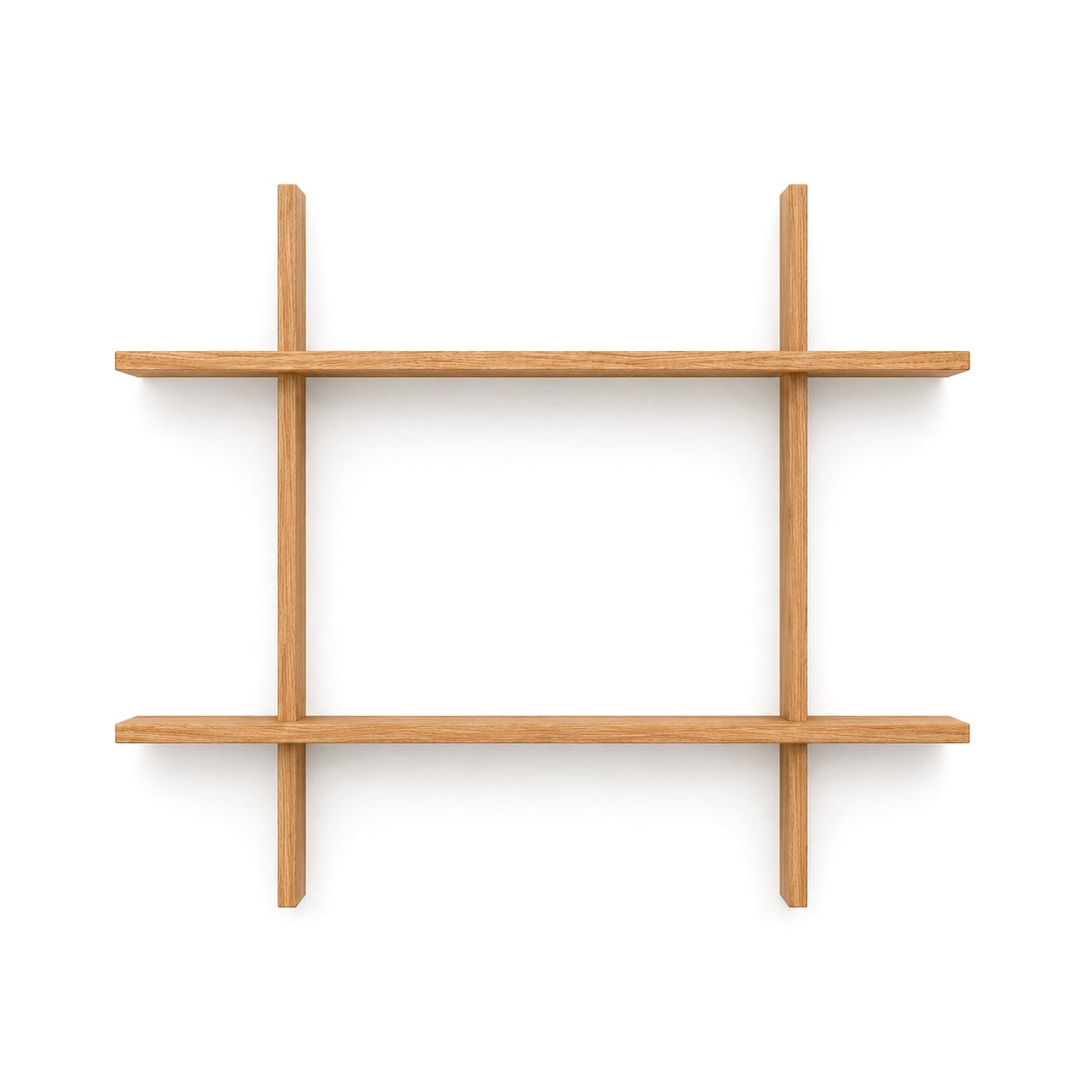 Matrix Regal aus massivem Eichenholz – 80x70x2 cm
