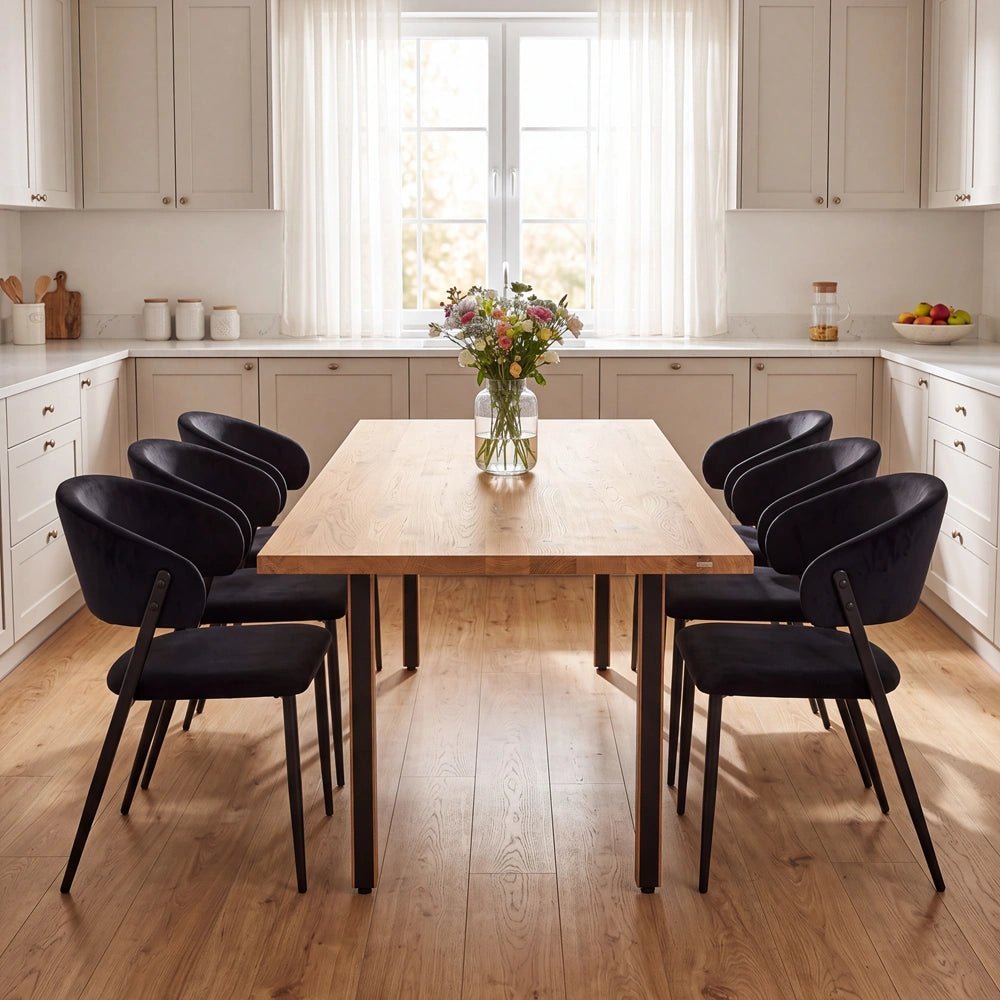 Eichenholztisch im klassischen Stil – für 6 Personen – 160 x 80 x 4 cm
