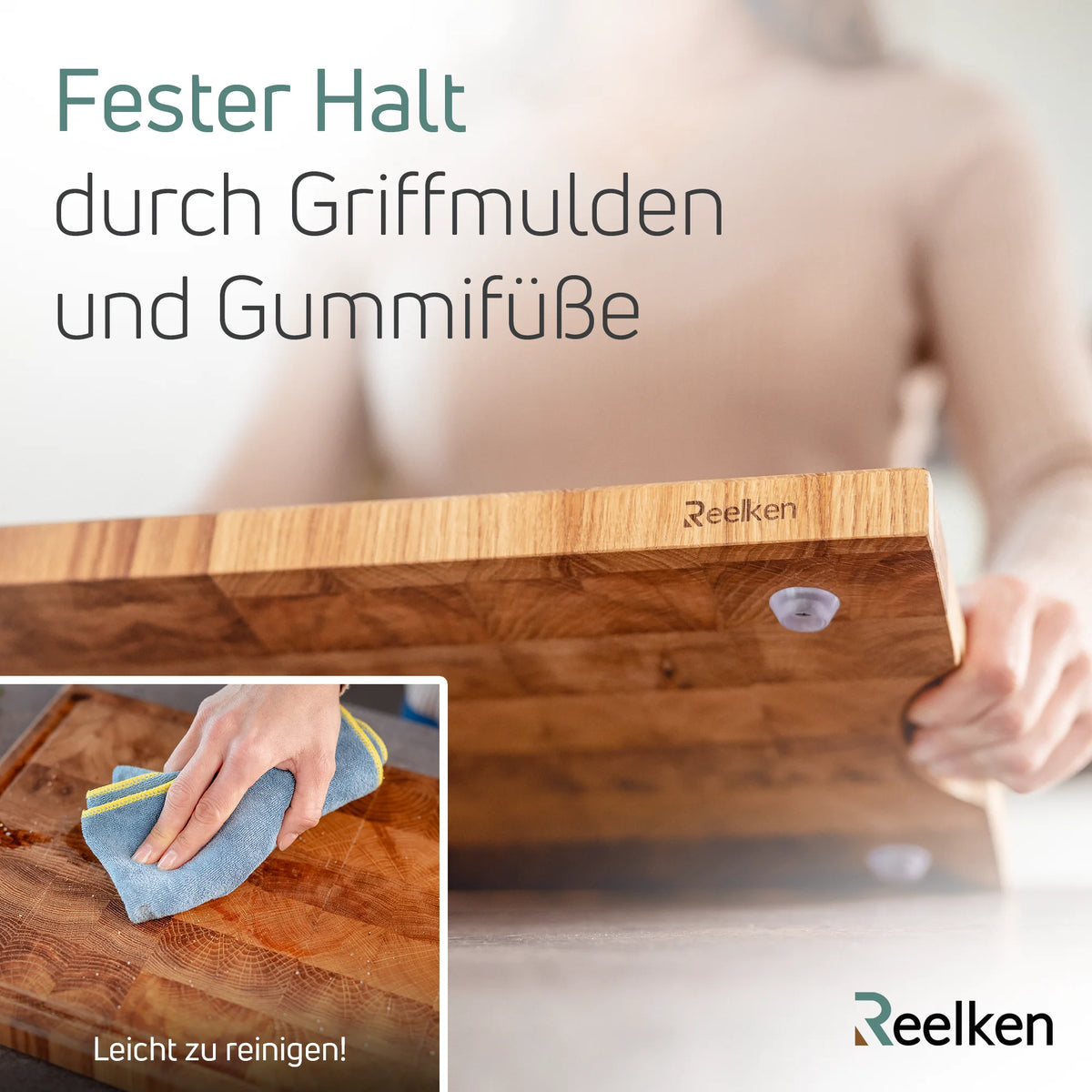 Schneidebrett premium 30x20x4 cm - aus Eichenholz
