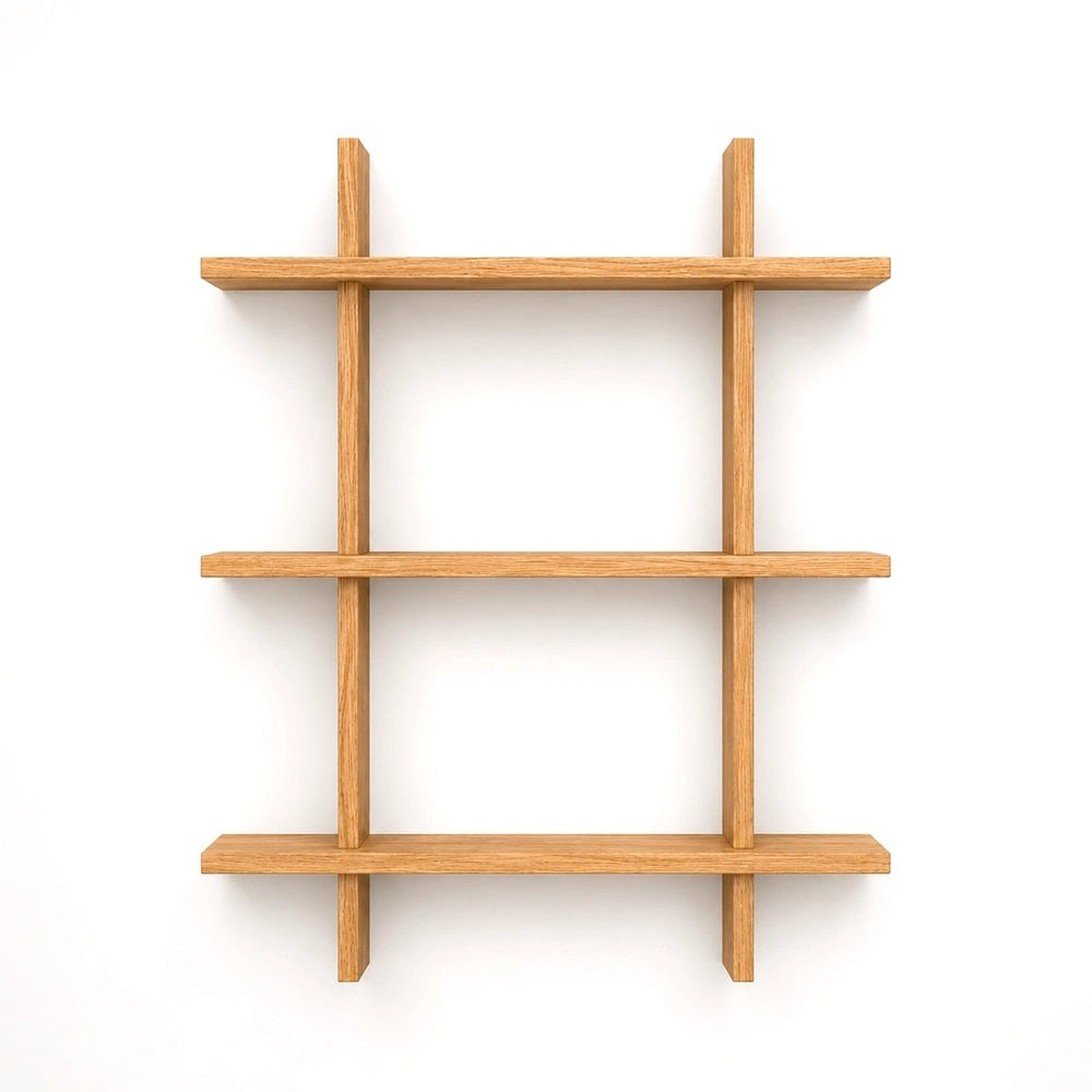 Matrix Regal aus massivem Eichenholz – 80x106x2 cm
