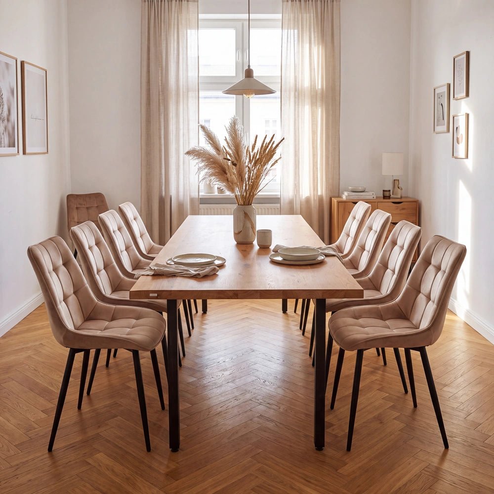 Eichenholztisch im klassischen Stil – für 8 Personen – 200 x 100 x 4 cm