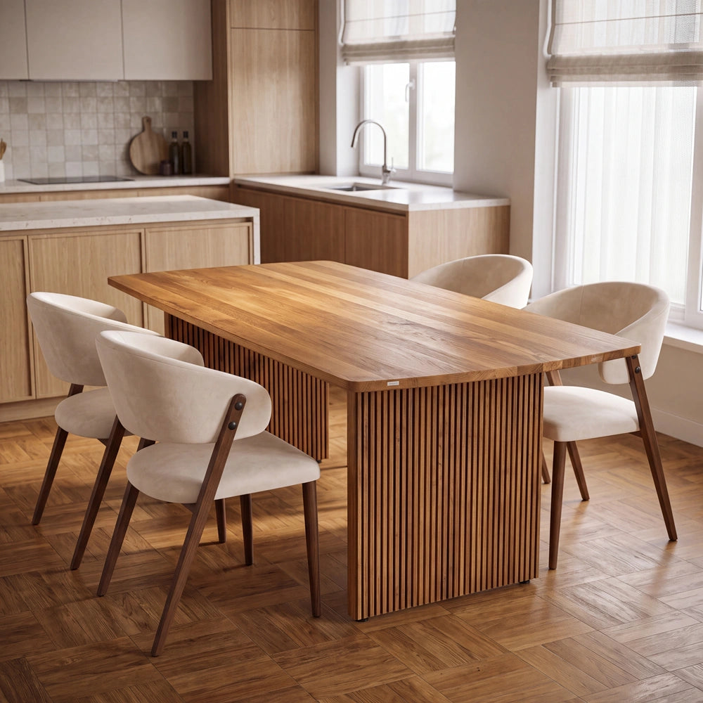 Odense Tisch aus massivem Eichenholz – 200x100x4 cm