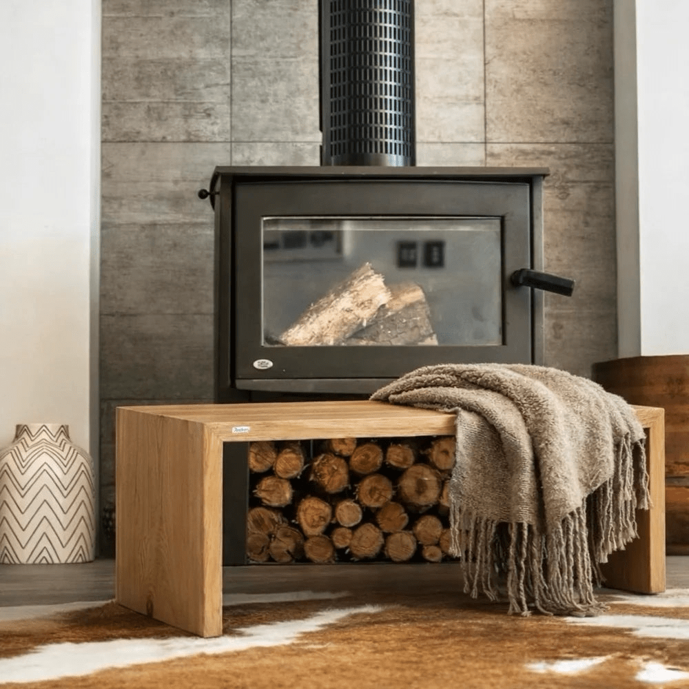 Bancuta din lemn masiv de stejar 140x45x40 cm – margini rustice, finisaj cu ulei natural - Reelken