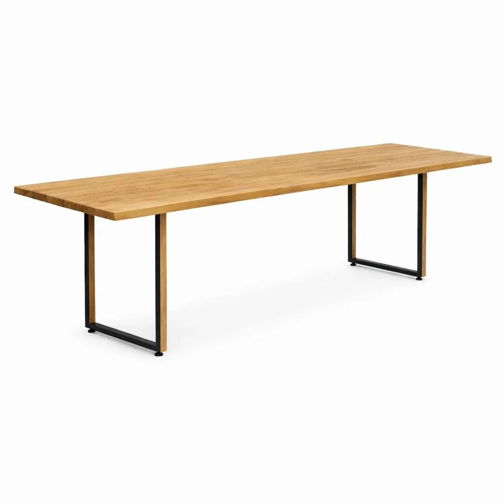 Masa din stejar masiv model rustic - 14 persoane -300x100x4cm - Reelken