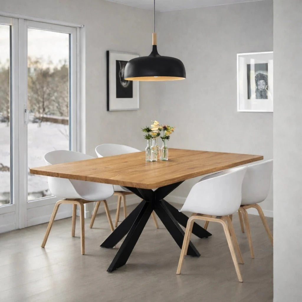 Masa din stejar model clasic - 4 persoane -120x70x4cm - Reelken
