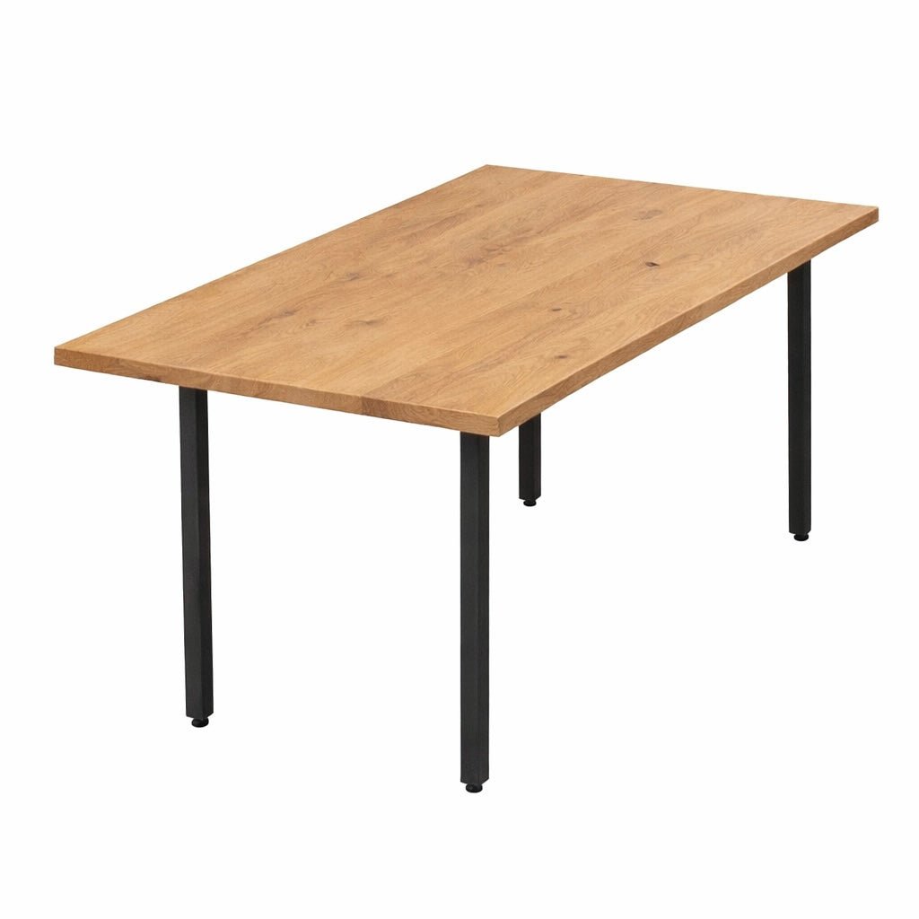 Masa din stejar model clasic - 6 persoane -160x80x2,6cm - Reelken