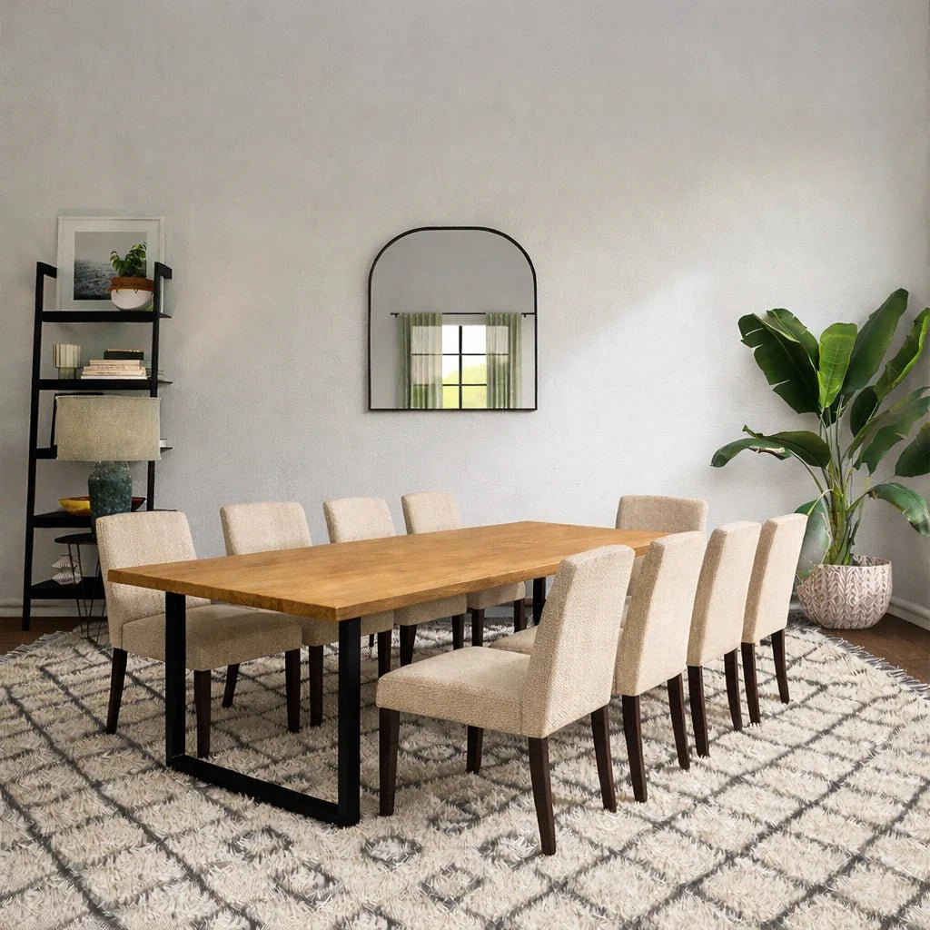 Masa din stejar model clasic - 8 persoane -200x100x4cm - Reelken