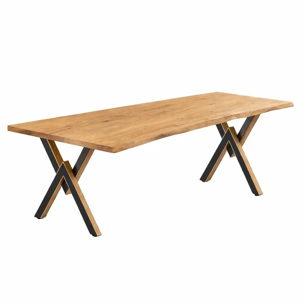Masa din stejar model rustic - 10 persoane -220x100x4cm - Reelken